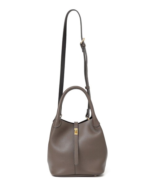 VIOLAd'ORO(ヴィオラドーロ)の「VIOLAd’ORO: V1573 BOX TOTE(トートバッグ・レディース・ブラック/ブラウン・ONE SIZE)」の13枚目の写真