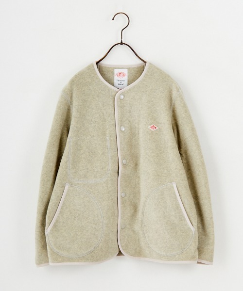 DANTON（ダントン）の「【WEB先行予約】[DANTON/ダントン] フリースノーカラージャケット（ノーカラージャケット・レディース・ブラック/グレイッシュベージュ/ダークグレー・38/36/34）」の9枚目の写真