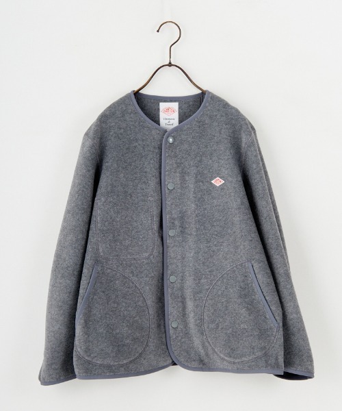 DANTON（ダントン）の「【WEB先行予約】[DANTON/ダントン] フリースノーカラージャケット（ノーカラージャケット・レディース・ブラック/グレイッシュベージュ/ダークグレー・38/36/34）」の8枚目の写真