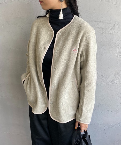 DANTON（ダントン）の「【WEB先行予約】[DANTON/ダントン] フリースノーカラージャケット（ノーカラージャケット・レディース・ブラック/グレイッシュベージュ/ダークグレー・38/36/34）」の20枚目の写真