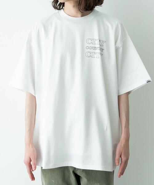 CITY COUNTRY CITY(シティーカントリーシティー)の「CITY COUNTRY CITY T-SHIRT CITY C CITY(Tシャツ/カットソー・メンズ・ホワイト/ブラック・MEDIUM/LARGE/X-LARGE)」の5枚目の写真