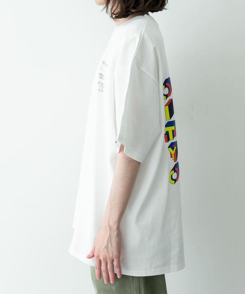 CITY COUNTRY CITY(シティーカントリーシティー)の「CITY COUNTRY CITY T-SHIRT CITY C CITY(Tシャツ/カットソー・メンズ・ホワイト/ブラック・MEDIUM/LARGE/X-LARGE)」の6枚目の写真