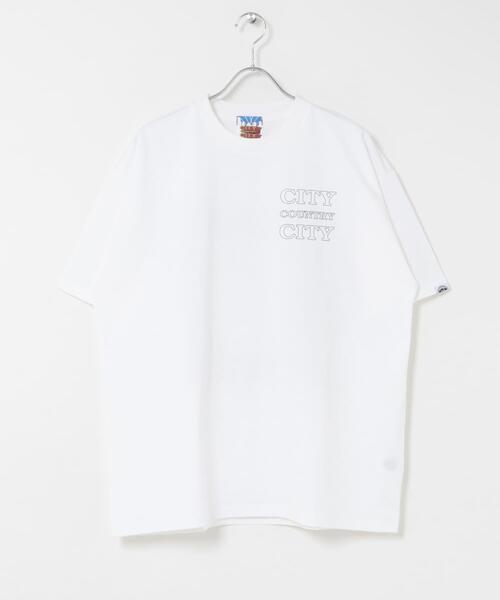 CITY COUNTRY CITY(シティーカントリーシティー)の「CITY COUNTRY CITY T-SHIRT CITY C CITY(Tシャツ/カットソー・メンズ・ホワイト/ブラック・MEDIUM/LARGE/X-LARGE)」の8枚目の写真