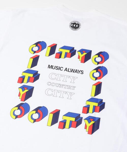 CITY COUNTRY CITY(シティーカントリーシティー)の「CITY COUNTRY CITY T-SHIRT CITY C CITY(Tシャツ/カットソー・メンズ・ホワイト/ブラック・MEDIUM/LARGE/X-LARGE)」の11枚目の写真