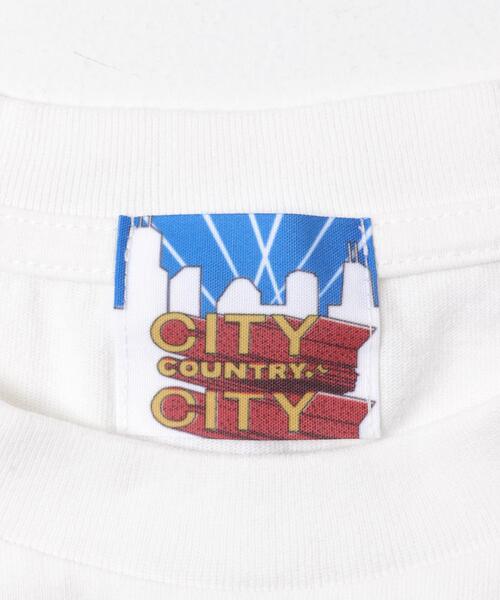 CITY COUNTRY CITY(シティーカントリーシティー)の「CITY COUNTRY CITY T-SHIRT CITY C CITY(Tシャツ/カットソー・メンズ・ホワイト/ブラック・MEDIUM/LARGE/X-LARGE)」の13枚目の写真