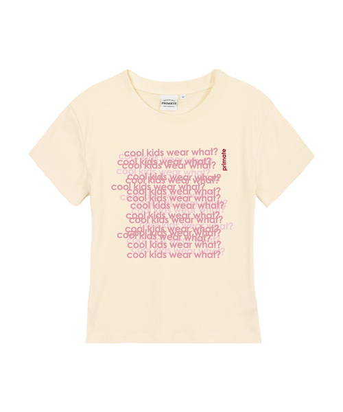 PRIMATE(プライメイト)の「ECHO レディース スリムフィット 半袖Tシャツ 5 COLORS(Tシャツ/カットソー・レディース・クリーム/ホワイト/ブラック/チャコール/カーキ・LARGE/MEDIUM/SMALL)」の4枚目の写真