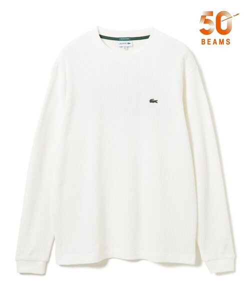 LACOSTE(ラコステ)の「【別注】LACOSTE / ロゴ サーマル Tシャツ(Tシャツ/カットソー・メンズ・グレー/ブラック/ホワイト・SMALL/MEDIUM/X-LARGE/LARGE)」の2枚目の写真