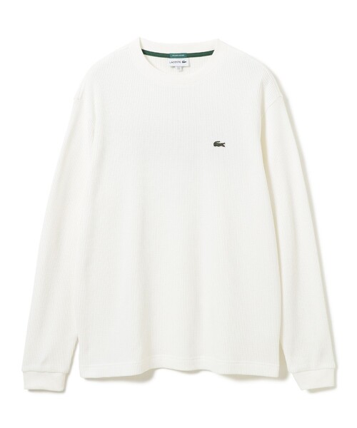 LACOSTE(ラコステ)の「【別注】LACOSTE / ロゴ サーマル Tシャツ(Tシャツ/カットソー・メンズ・グレー/ブラック/ホワイト・SMALL/MEDIUM/X-LARGE/LARGE)」の4枚目の写真