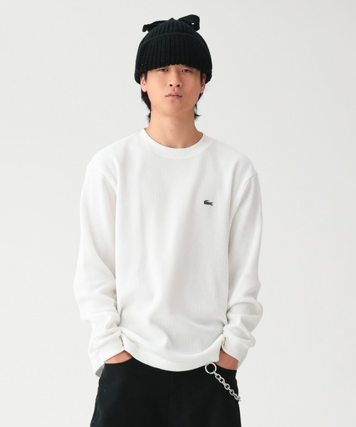 LACOSTE(ラコステ)の「【別注】LACOSTE / ロゴ サーマル Tシャツ(Tシャツ/カットソー・メンズ・グレー/ブラック/ホワイト・SMALL/MEDIUM/X-LARGE/LARGE)」の21枚目の写真