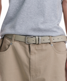 DIVEIN（ダイブイン）の「VINTAGE SHRUNKEN LEATHER BELT (LIGHT SAGE)（ベルト）」