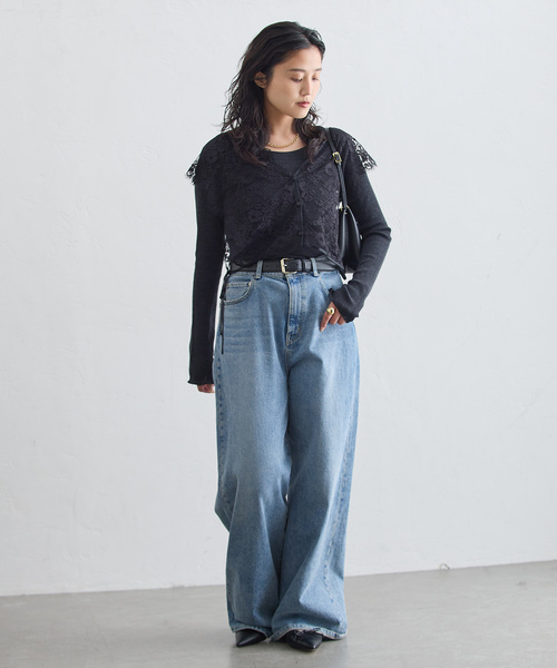 journal standard L'essage（ジャーナルスタンダードレサージュ）の「リバーレースジレブラウス（シャツ/ブラウス・レディース・ブラック/ホワイト・FREE）」の20枚目の写真