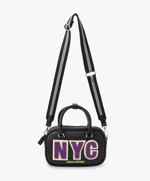 anna sui nyc(アナ スイ エヌ ワイ シー)の「スタジアムショルダーバッグ(ショルダーバッグ・レディース・ブラック/グリーン/パープル・FREE)」の15枚目の写真