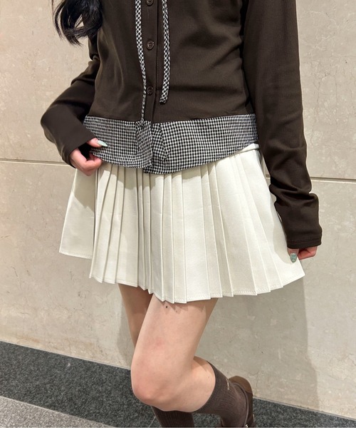 PHILLY(フィリー)の「ストリングベルトミニスカート(スカート・レディース・ブラック/アイボリー・FREE)」の14枚目の写真