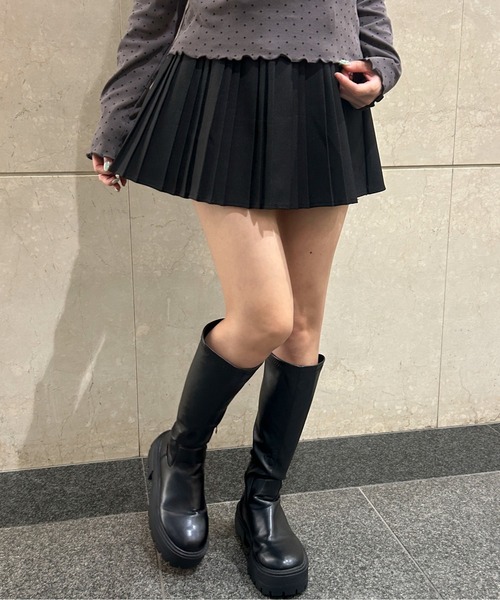 PHILLY(フィリー)の「ストリングベルトミニスカート(スカート・レディース・ブラック/アイボリー・FREE)」の21枚目の写真