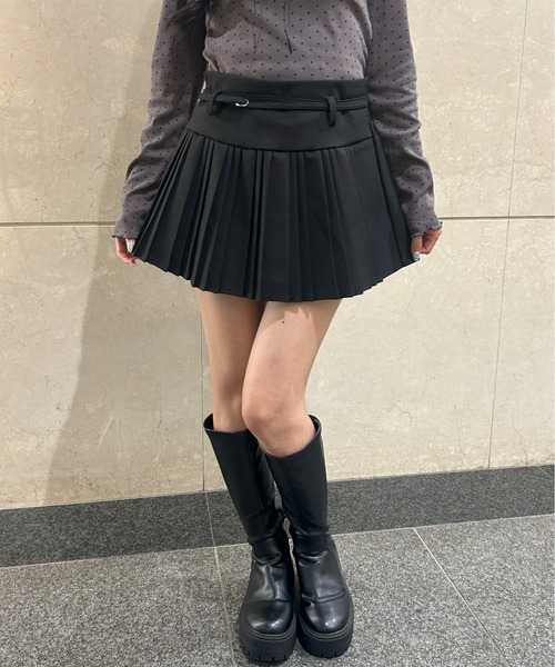 PHILLY(フィリー)の「ストリングベルトミニスカート(スカート・レディース・ブラック/アイボリー・FREE)」の22枚目の写真