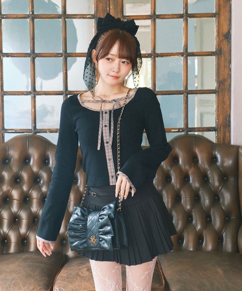 PHILLY(フィリー)の「ストリングベルトミニスカート(スカート・レディース・ブラック/アイボリー・FREE)」の8枚目の写真