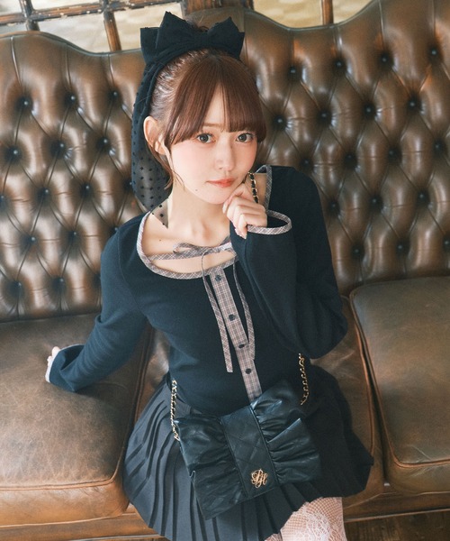 PHILLY(フィリー)の「ストリングベルトミニスカート(スカート・レディース・ブラック/アイボリー・FREE)」の9枚目の写真