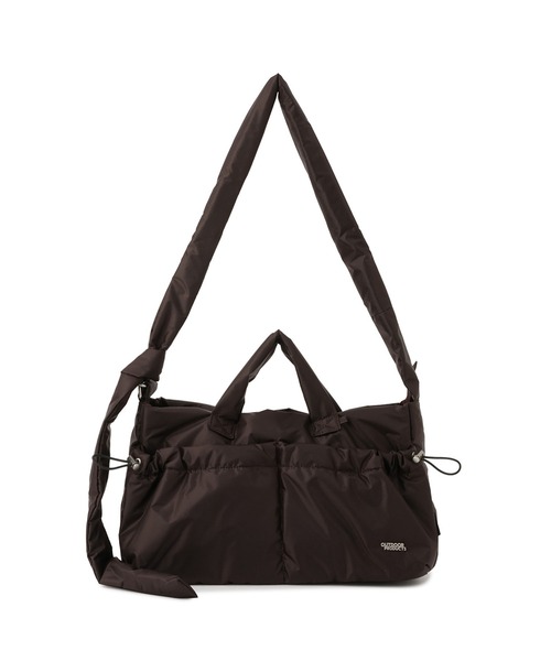 OUTDOOR PRODUCTS(アウトドアプロダクツ)の「【OUTDOOR PRODUCTS for SALON】別注コーデュラパフバッグ(ショルダーバッグ・レディース・ブラック/ダークブラウン・FREE)」の17枚目の写真