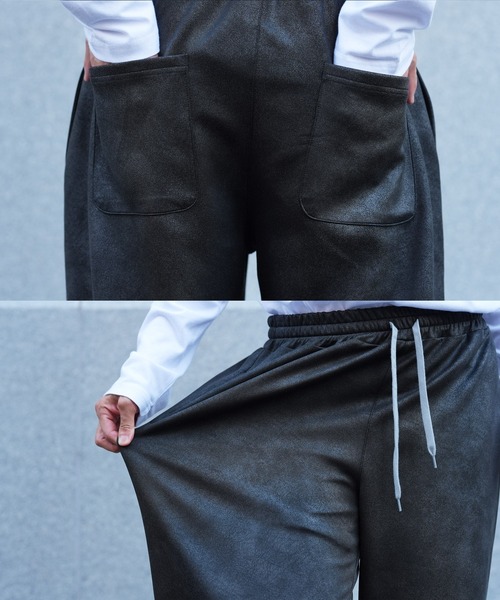 jiggys shop(ジギーズショップ)の「ストレッチ フェイクレザー ジャージ イージーワイドパンツ(その他パンツ・メンズ・ブラック・MEDIUM/LARGE/X-LARGE)」の16枚目の写真