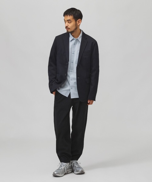 NEW BALANCE（ニューバランス）の「【別注】ニューバランス New Balance カルゼシティージャケット 限定コラボ（テーラードジャケット・メンズ・ブラック/ネイビー・L/LL/S/M）」の6枚目の写真