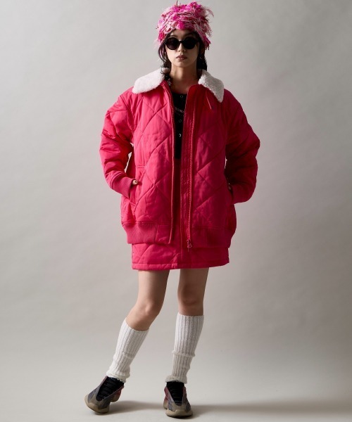 GEVS.(ジェイヴィス)の「キルティングミニスカート<大きいサイズ有>GEVS.(スカート・レディース・ブラック/ピンク・LL/L/M/5L/4L/3L)」の9枚目の写真