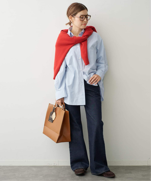 Deuxieme Classe(ドゥーズィエムクラス)の「Cangioli Wash シャツ(シャツ/ブラウス・レディース・ホワイト/エメラルドブルー・FREE)」の16枚目の写真