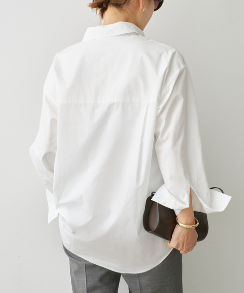 Deuxieme Classe(ドゥーズィエムクラス)の「Cangioli Wash シャツ(シャツ/ブラウス・レディース・ホワイト/エメラルドブルー・FREE)」の19枚目の写真
