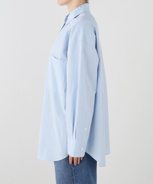 Deuxieme Classe(ドゥーズィエムクラス)の「Cangioli Wash シャツ(シャツ/ブラウス・レディース・ホワイト/エメラルドブルー・FREE)」の5枚目の写真