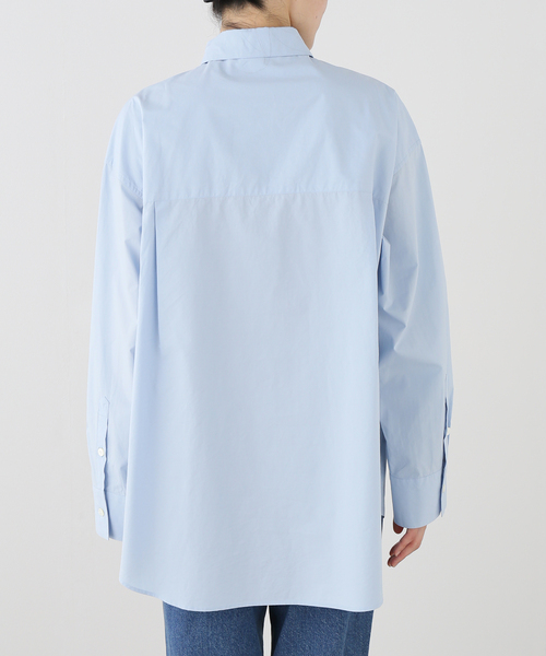 Deuxieme Classe(ドゥーズィエムクラス)の「Cangioli Wash シャツ(シャツ/ブラウス・レディース・ホワイト/エメラルドブルー・FREE)」の6枚目の写真