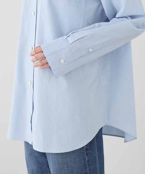 Deuxieme Classe(ドゥーズィエムクラス)の「Cangioli Wash シャツ(シャツ/ブラウス・レディース・ホワイト/エメラルドブルー・FREE)」の8枚目の写真