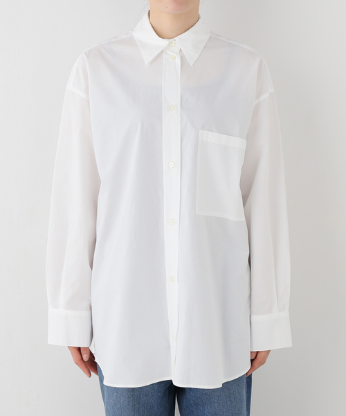 Deuxieme Classe(ドゥーズィエムクラス)の「Cangioli Wash シャツ(シャツ/ブラウス・レディース・ホワイト/エメラルドブルー・FREE)」の13枚目の写真