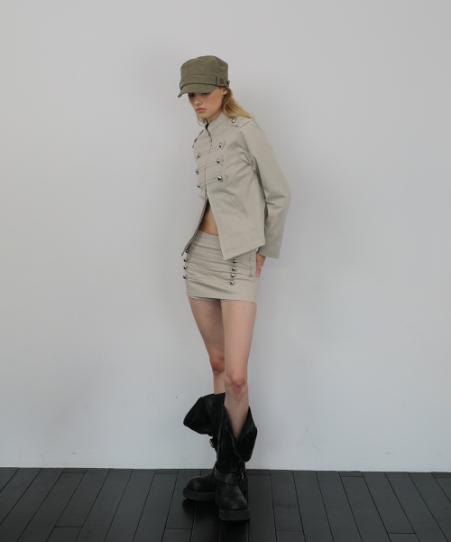 WAVEGIRL（ウェーブガール）の「ジェネラル スカートパンツ（3色）（スカート・レディース・ダークグレー/ブラック/Beige・MEDIUM/SMALL）」の5枚目の写真