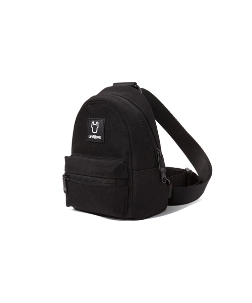 LIFE WORK(ライフワーク)の「スクエアワッペン3WAYミニバッグ(メッセンジャーバッグ・メンズ・ブラック/ベージュ・FREE)」の2枚目の写真