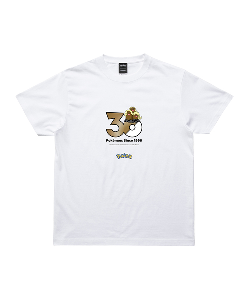 ZOZOSPOT(ゾゾスポット)の「Pokemon 30th Anniversary 1025 T-shirt 「ダグトリオ(アローラのすがた)」(Tシャツ/カットソー・レディース・ホワイト・100cm/110cm/120cm/130cm/140cm/150cm/SMALL/MEDIUM/LARGE/X-LARGE/XX-LARGE/XXX-LARGE/160cm)」の1枚目の写真