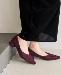 LE TALON | 3.5cmフロントオープンメタルパンプス(パンプス)