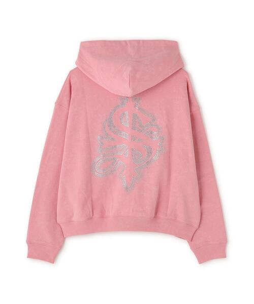SUPPLIER(サプライヤー)の「SUPPLIER/サプライヤー/Spray Cross Rhinestone Zip Hoodie(パーカー・メンズ・ブラック/ピンク・M/L/XL)」の6枚目の写真