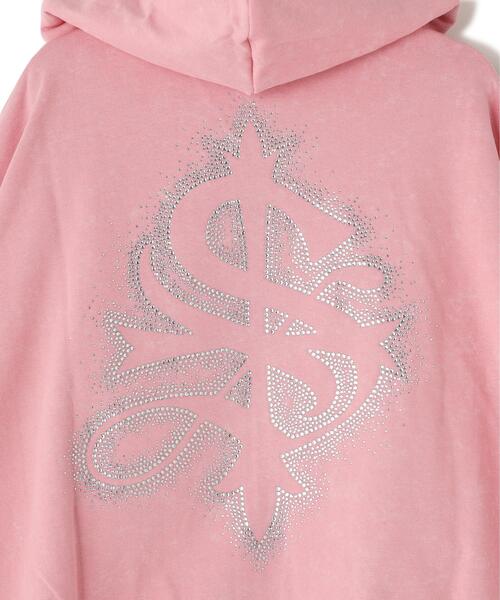 SUPPLIER(サプライヤー)の「SUPPLIER/サプライヤー/Spray Cross Rhinestone Zip Hoodie(パーカー・メンズ・ブラック/ピンク・M/L/XL)」の11枚目の写真