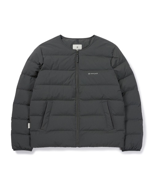 Snow Peak（スノーピーク）の「Snow Peak / LAND LIGHT DOWN JACKET  ランド ライトダウンジャケット 海外限定（ダウンジャケット/コート・メンズ・ブラック/ライトベージュ/ダークカーキ/ブラウン・M/L/XL）」の4枚目の写真