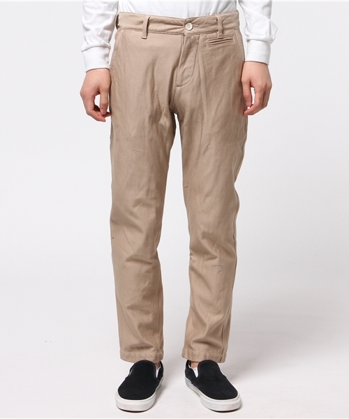 BHY-biography(ビーエイチワイバイオグラフィー)の「BACK SWEAT TWILL CHINO/バックサテンスウェットツイルチノパンツ(その他パンツ・メンズ・カーキ/オリーブ・48/46/44)」の4枚目の写真