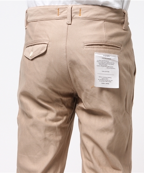BHY-biography(ビーエイチワイバイオグラフィー)の「BACK SWEAT TWILL CHINO/バックサテンスウェットツイルチノパンツ(その他パンツ・メンズ・カーキ/オリーブ・48/46/44)」の6枚目の写真