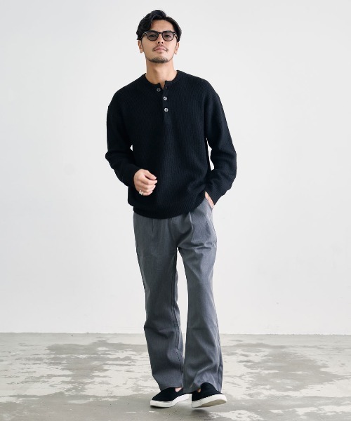 CavariA(キャバリア)の「『CavariA/キャバリア』ワンタックストレートスラックスパンツ(スラックス・メンズ・チャコール/ブラウン/グレー/ブラック・M/L/S)」の8枚目の写真
