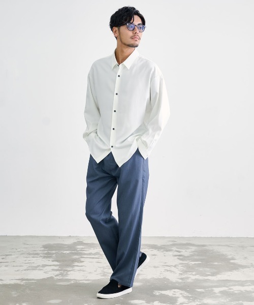 CavariA(キャバリア)の「『CavariA/キャバリア』ワンタックストレートスラックスパンツ(スラックス・メンズ・チャコール/ブラウン/グレー/ブラック・M/L/S)」の11枚目の写真