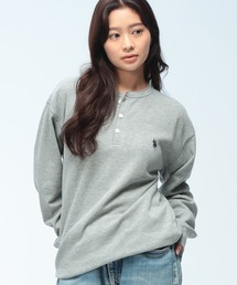 U.S. POLO ASSN. (ユーエスポロアッスン) ヘンリーネック 長袖 Tシャツ メンズ レディース サーマル ワンポイント ロゴ刺繍 ロンT PLM63200