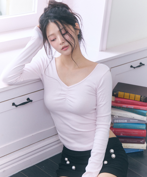 ROSEANNE(ローズアン)の「Dear Diary シャーリングスリーブTシャツ(ジェリーピンク)(Tシャツ/カットソー・レディース・その他・FREE)」の3枚目の写真