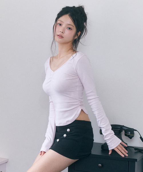 ROSEANNE(ローズアン)の「Dear Diary シャーリングスリーブTシャツ(ジェリーピンク)(Tシャツ/カットソー・レディース・その他・FREE)」の5枚目の写真
