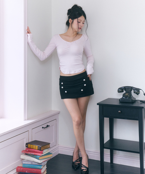 ROSEANNE(ローズアン)の「Dear Diary シャーリングスリーブTシャツ(ジェリーピンク)(Tシャツ/カットソー・レディース・その他・FREE)」の6枚目の写真