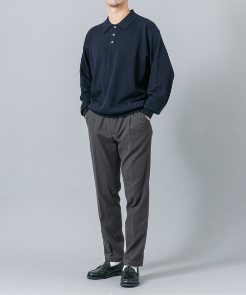 URBAN RESEARCH ROSSO MEN(アーバンリサーチロッソメン)の「『イージーケア』コットンカシミヤニットポロシャツ(ニット/セーター・メンズ・グレー/アイボリー/ベージュ系その他/マスタード/ネイビー/ブラック・LARGE/MEDIUM)」の7枚目の写真
