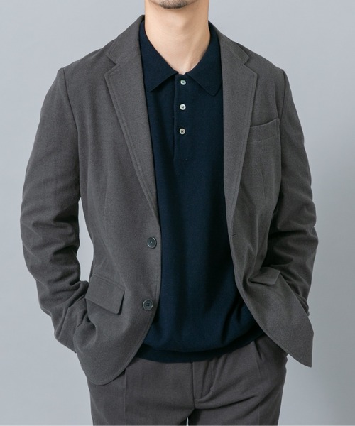 URBAN RESEARCH ROSSO MEN(アーバンリサーチロッソメン)の「『イージーケア』コットンカシミヤニットポロシャツ(ニット/セーター・メンズ・グレー/アイボリー/ベージュ系その他/マスタード/ネイビー/ブラック・LARGE/MEDIUM)」の8枚目の写真