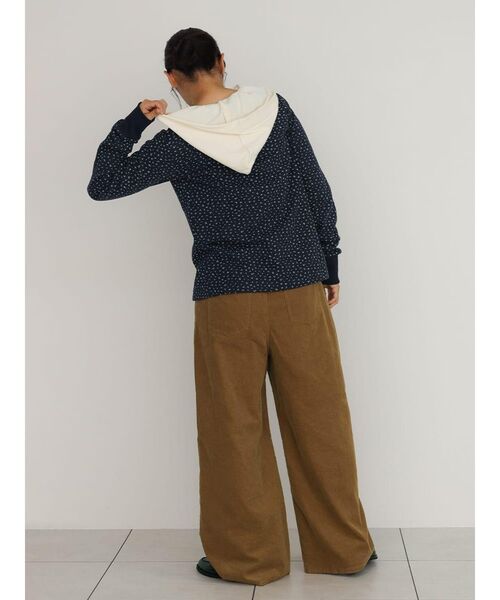 FIKA.（フィーカ）の「Flower waffle cardigan（カーディガン/ボレロ・レディース・杢グレー/ネイビー・FREE）」の12枚目の写真