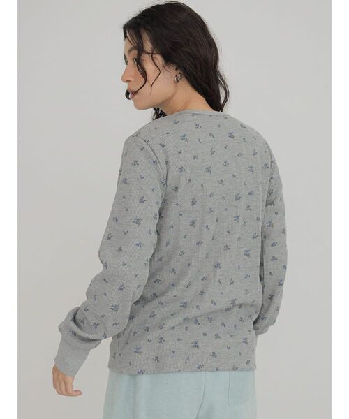 FIKA.（フィーカ）の「Flower waffle cardigan（カーディガン/ボレロ・レディース・杢グレー/ネイビー・FREE）」の15枚目の写真